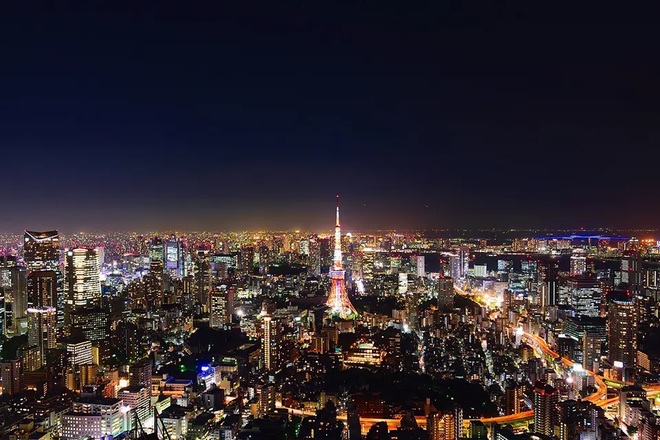 Tokyo Tower Nighttime, Tokyo, Japan